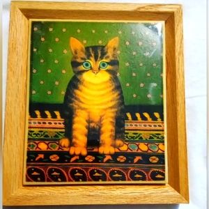 VINTAGE MARTIN LEMAN CAT PORTRAIT ...